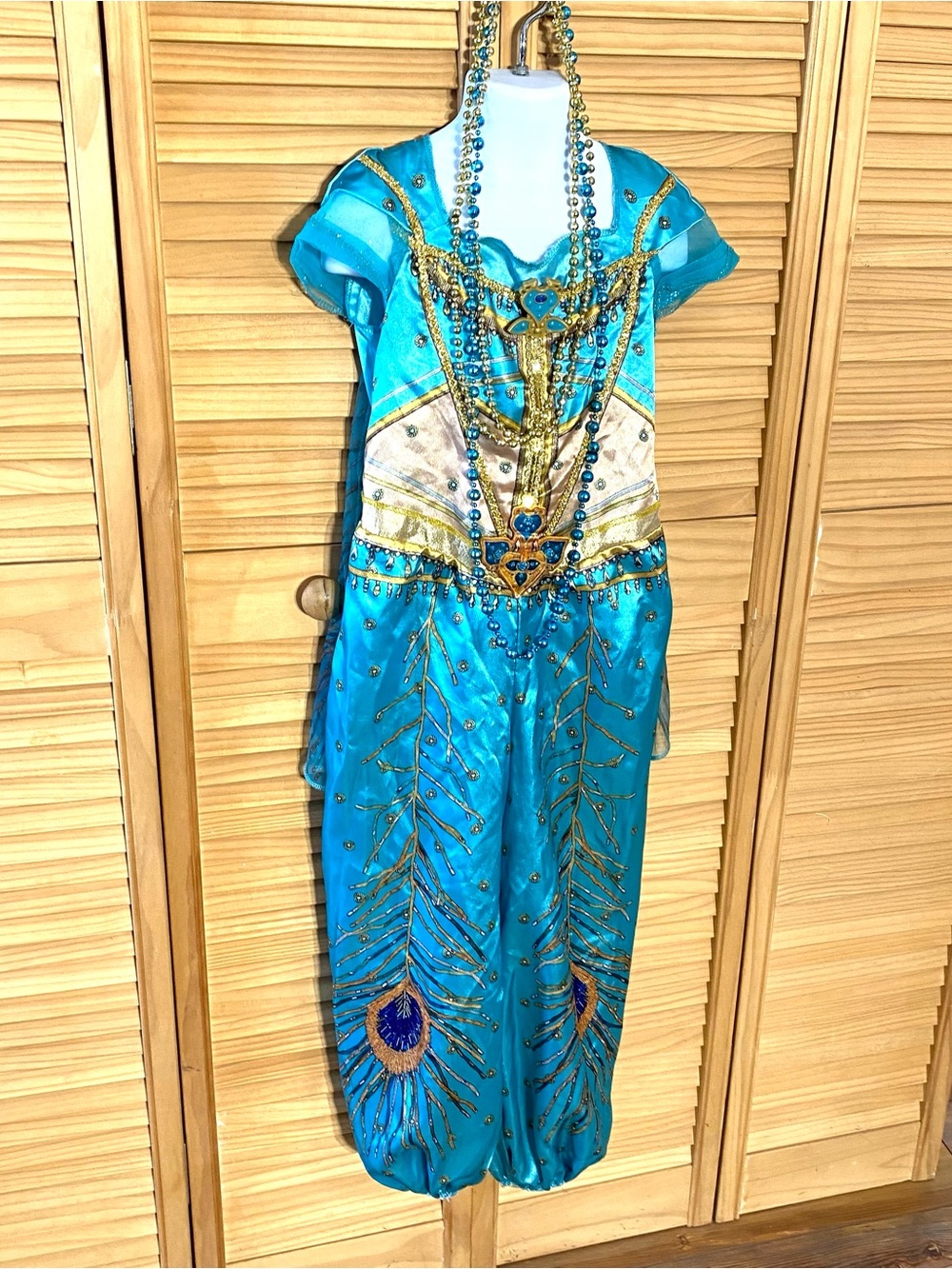 Disney Jasmine Peacock Jumpsuit Girls Halloween costume